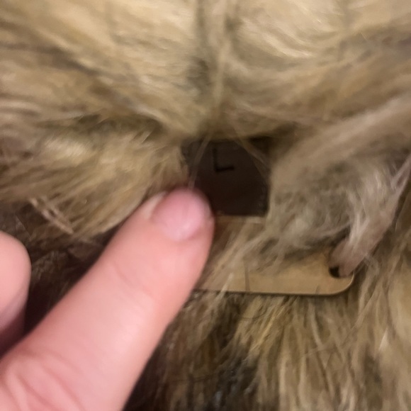 Brandon Thomas suede jacket with faux fur lining, collar and cuffs. Worn once. - Picture 4 of 5